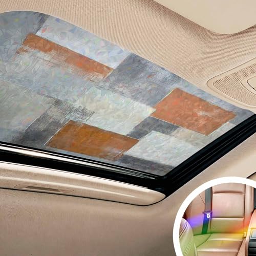 Película decorativa para ventana efecto arcoíris 19.6" x 39.3" 2 piezas miniatura 4