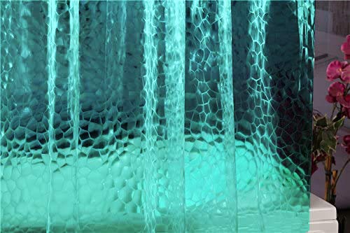 Adwaita Newest Design 3D Watercube Shower Curtain Liner,No Odors, Eco Friendly (Clear) #TOP2