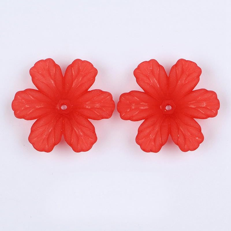 240 cuentas acrílicas esmeriladas de 32 mm de color caramelo esmerilado, cuentas de resina para hacer pulseras