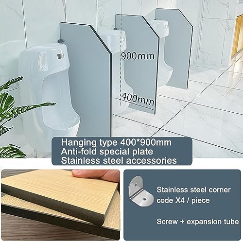 Urinal Screen Toilet Partition, Urinal Privacy Screen Wall-Mounted Urinal Baffle, Men Urinal Divider Partition Urinal Privacy Screens, for Sools/Kindergartens/Shopping Malls/Public