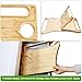 Walker Table, Bamboo Walker Tray for Walkers for Seniors with Cup Holder Foldable Mobility Table Tray for Folding Walkers