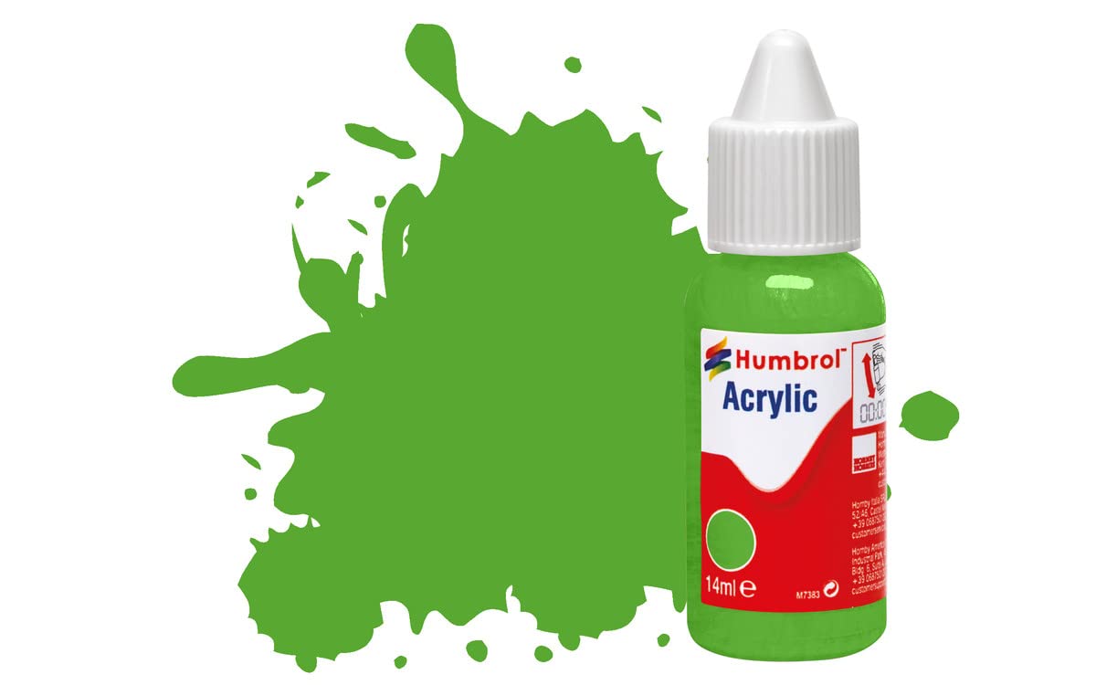 Humbrol Db0208 - No 208 Fl. Green - Acrylic Dropper Bottle 14ml