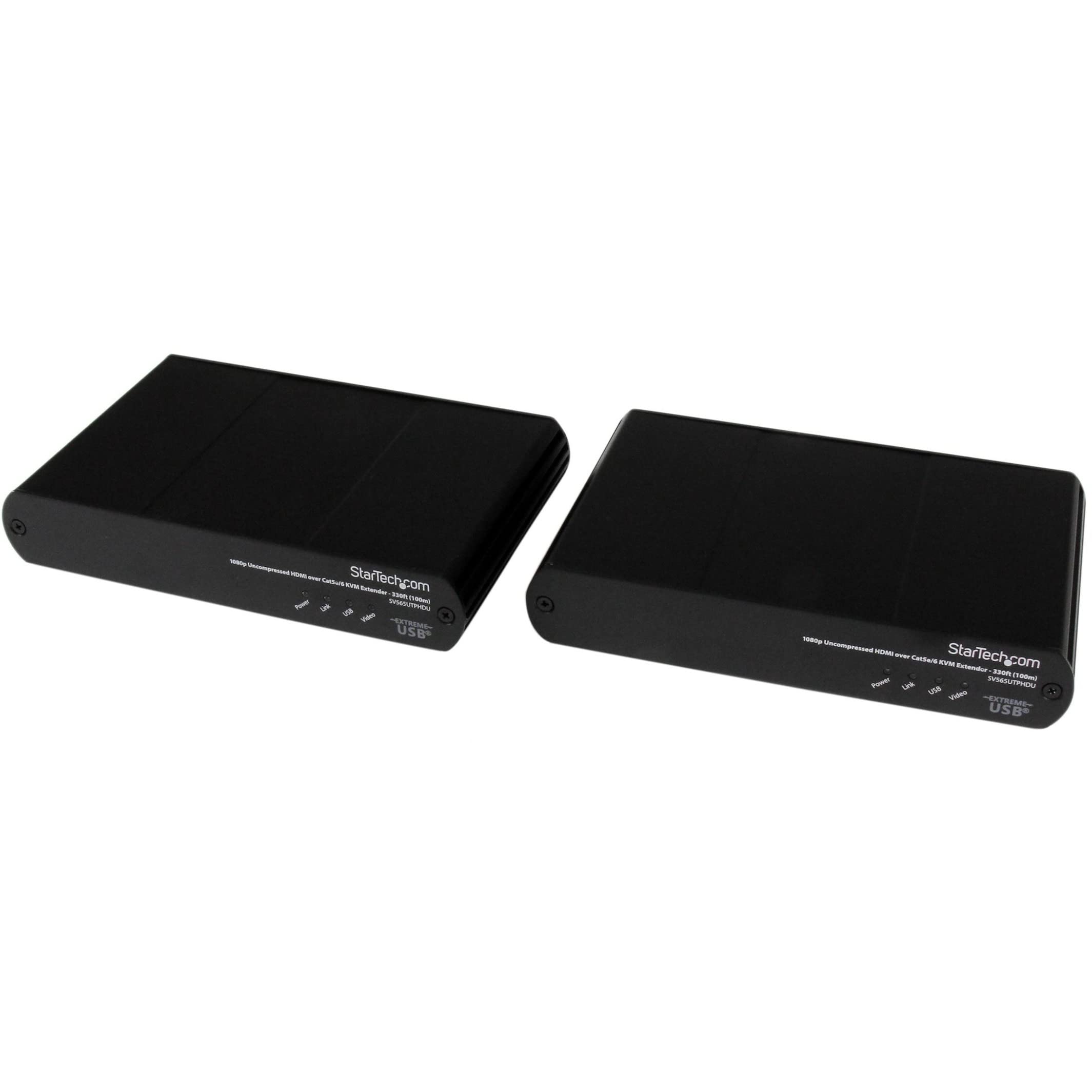 StarTech Extensor KVM HDMI USB por Cat5e/6, Vídeo 1080p Sin Comprimir, 100m | Independiente del sistema operativo sin controladores, Tres puertos USB 2.0 hasta 30 Mbps