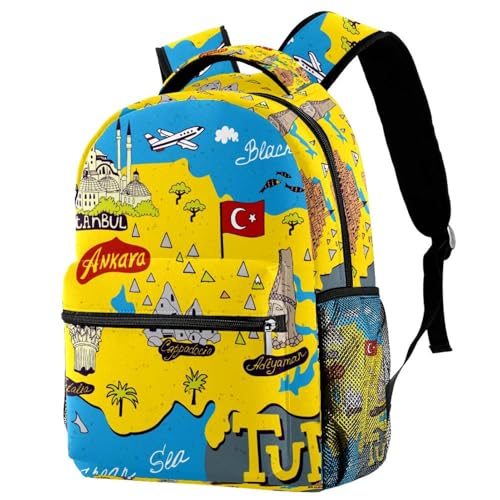 Sac à dos d'école imperméable multicolore de 29.4x20x40cm pour les livres et grand ordinateur