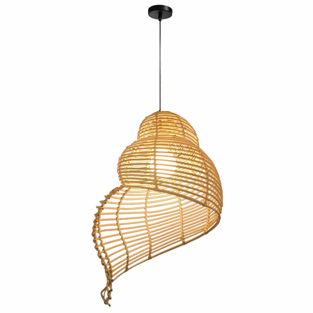 Lampe suspendue en rotin îlot de cuisine lustre bohème salon luminaire panier chambre