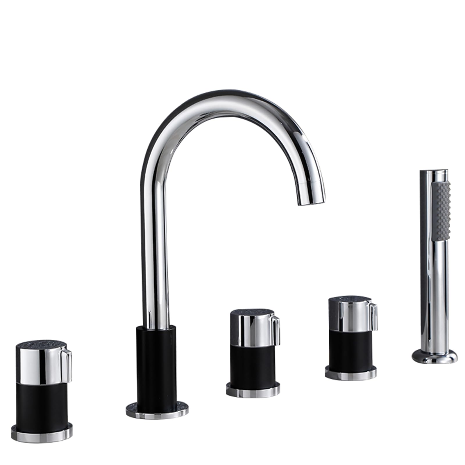 Robinet de mélangeur Den ensemble de douche complet en laiton finition chrome antirouille