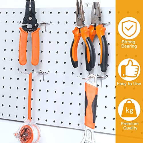 HILTEX Metal Peg Board Hooks & Accessories Set, Pegboard ... – NEIKO - View #7