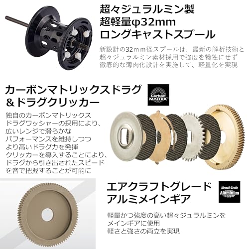 AbuGarcia(アブガルシア) Zenon MG-X ロープロファイルリール SHS LE 4枚目