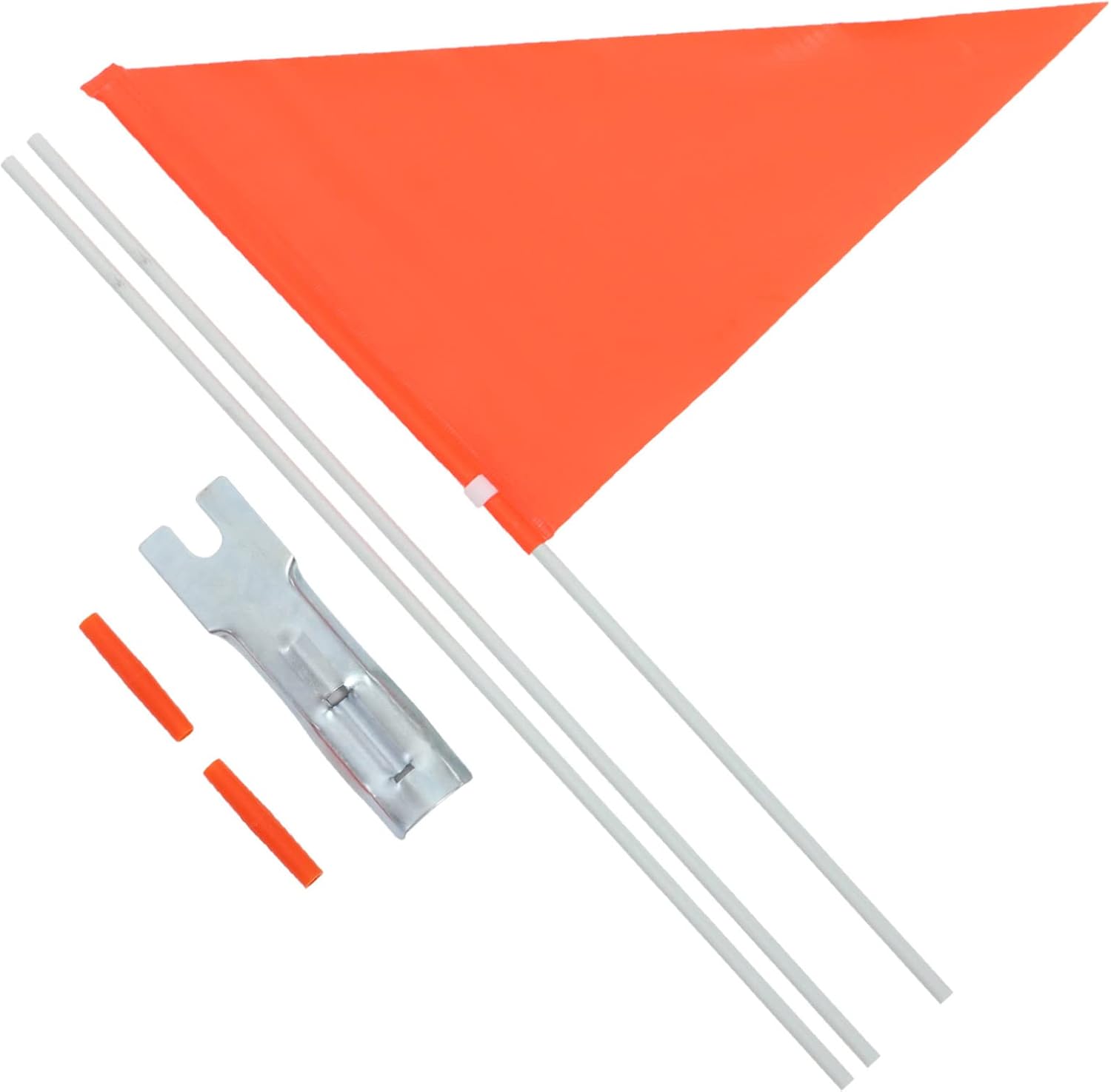 1set Bicycle Safety Flag Fiberglass Pole Brightly Warning Sign for Enhanced Visibility Bikes Scooters Trailers and Karts Lightweight and Easy to Install Flag for Boys and Girls and