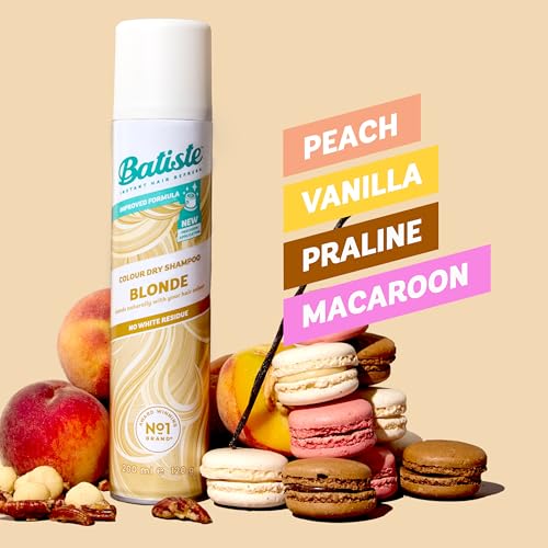 Batiste Dry Shampoo Blonde, Hint of Colour Range, Instantly Refreshes and Revives Light Hair, Removes Oil, with Targeted Diffuser, Fabulous Look in 4 Steps, No White Residue, No Rinse, 200 ml - Image 4
