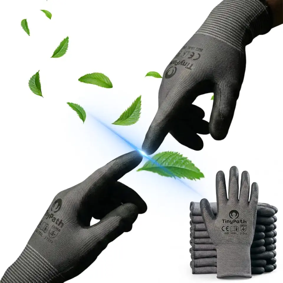 Wussten Sie... 3 TinyPath Arbeitshandschuhe Herren Damen Ultradünn 18G Montagehandschuhe Mechaniker Handschuhe Werkstatt Schutzhandschuhe Gartenhandschuhe Bauhandschuhe Sicherheitshandschuhe Work Gloves (XXL / 11)