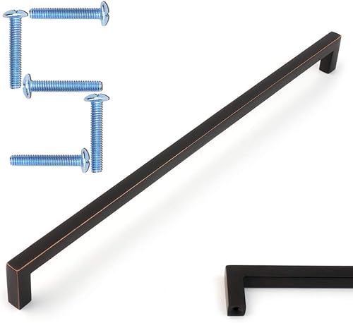 Miniatura 51 de KOOFIZO - Tiradores de gabinete de bronce aceitado, manijas de gabinete de bronce, paquete de 20, 3 pulgadas de hardware de bronce aceitado