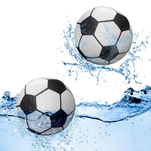 Udbrud Bola Que Rebota del Agua Pelota de Playa, Pelota De Rebote Bola Que Rebota Agua Water Bouncing Ball para Piscina, Playa, Océano y Actividades al Aire Libre (2PCS Blanco Negro)
