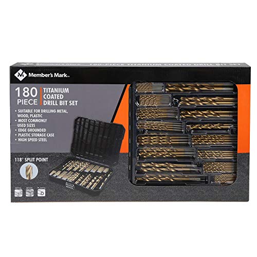 Member's Mark 180-Piece Titanium Drill Bit Set