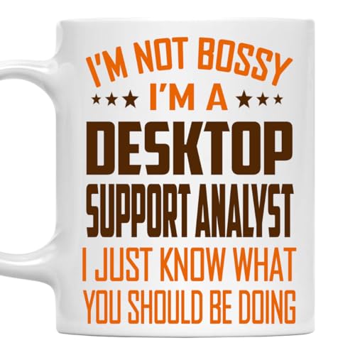 MONIZILUCKY I'm Not Bossy, I'm a Desktop Support Analyst Mug 11Oz