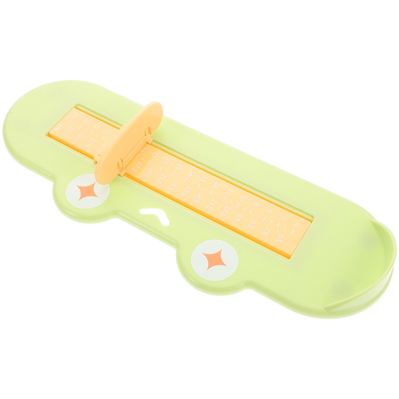 Tofficu Foot Measurer and Shoe Size Tool Green Length Measuring Device for Sizer Gauge for Home Use and Accurate Measurement