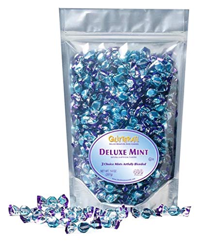 GLITTERATI Deluxe Mint, Original Italian Miniature Hard Candies, Individually Wrapped, Gourmet Quality, Perfect for Weddings, Events, and Travel, Luxury Hard Candy, Italian Candy, 14oz (400 Count)