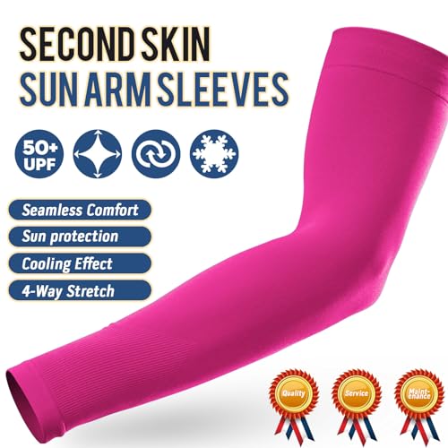 GOUNOD Sun Protection Cooling Arm Sleeves with Thumb Holes - Gardening Outdoors Sports Workouts Sunscreen Arm Sleeves — view 4