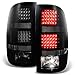 For 2007 2008 2009 2010 2011 2012 2013 GMC Sierra Fleetside Black Smoked LED Tail Lights Replacement Set