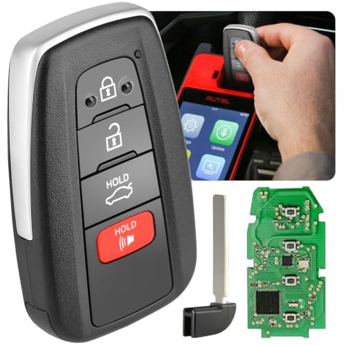 Autel Original Blank Key Fob Replacement for Toyota, 4-Button Keyless Entry