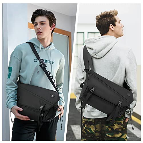 Oiwas Versatile Messenger Bag Men Women Large Capacity Crossbody Messenger Bag,Satchel Bag, Water Repellent Messenger Bag #TOP6