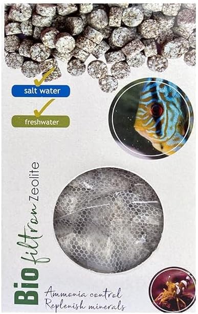 Premier Plants Aquarium Filter Media Bio Filtron Zeolite Filter Media Ammonia Control Replenish Minerals 650 ML 500 Gram