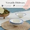 Portmeirion Potter's Brushstroke Oatmeal Bowl (Set of 4) - Ideal for Porridge, Soup, Desserts - Microwave & Dishwasher Safe Earthenware Bowls, Durable Dishware Collection - Made in UK (Blue) #2