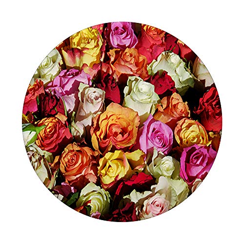 Trendy Floral Botanical Garden Pink Orange Red Yellow Rose Popsockets Grip And Stand For Phones And Tablets #TOP2