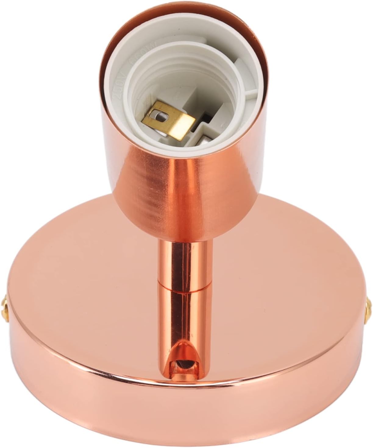 Haofy Vanity Lights for Bathroom, E27 E26 Wall Lamp Base 180 Degrees Up and Down Iron Decoration Bulb Socket for (Rose Gold)