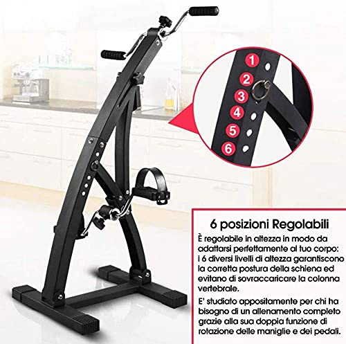 Exerciseur à pédale pliable pour personnes âgées avec moniteur LCD