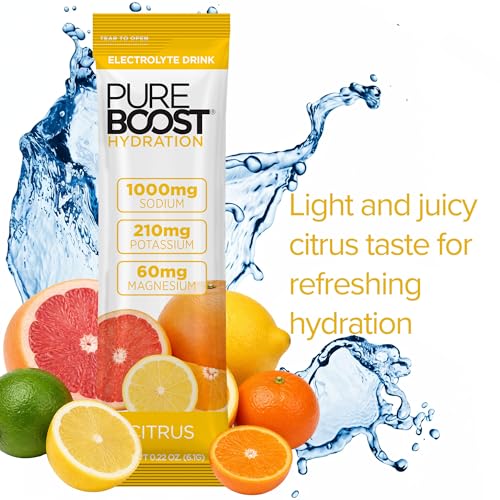 Image of Pureboost Sugar-Free Electrolyte Hydration Packets, Citrus 14ct