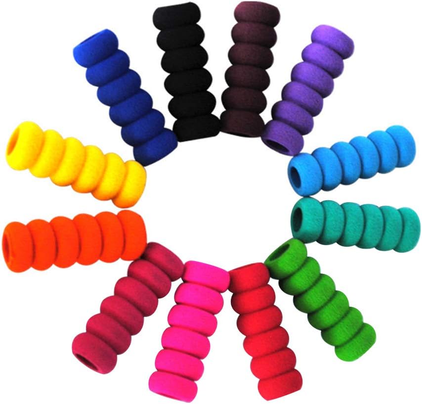 Softmusic 12Pcs Diamond Painting Pen Sleeve Grip Sponge Anti-Slip Case for Office School