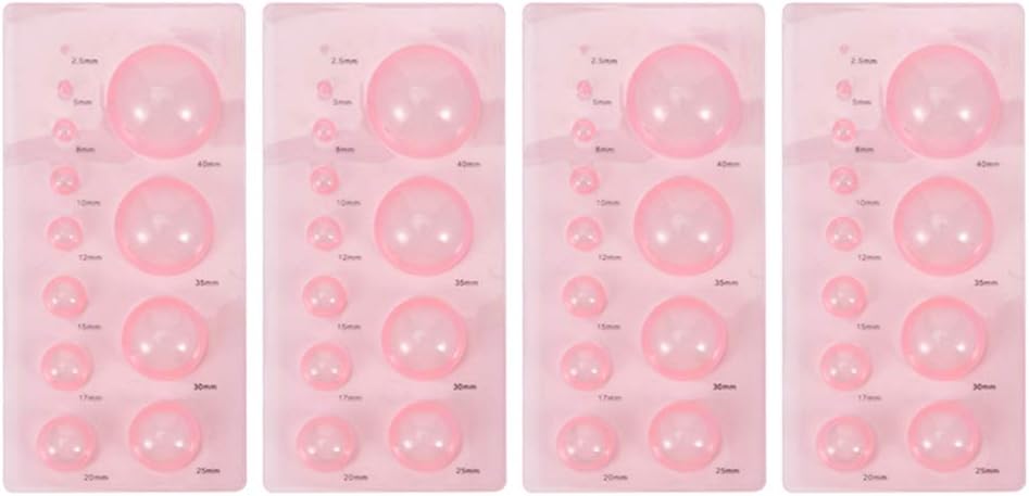 EXCEART 4pcs Quilling Tool for Paper Crafts Lightweight Moulds for Half Sphere Shapes for Flower Pots and Models