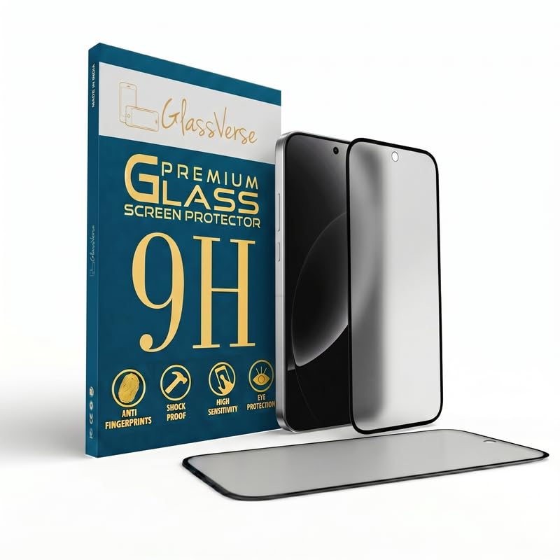 GlassVerse® D+ Matte Tempered Glass With 18H Hardness For Realme GT 8 Pro (Pack Of 2) with Free Installation Kit. Full s