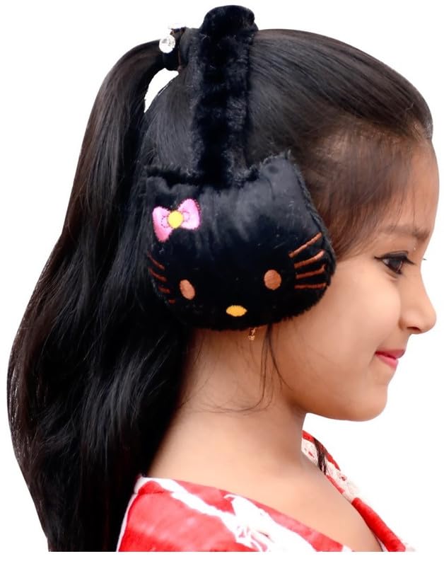 sikander Kitty Ear Muffs Winter Cute Outdoor Wear Adjustable Knitted Ear Muffs/Warmer for Children Kids Girls and Women Pack Of 1-picture-31