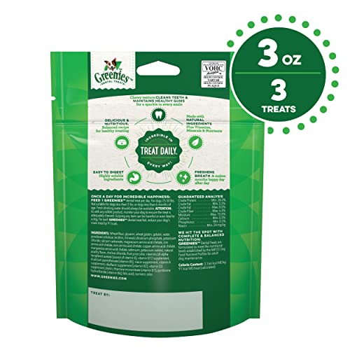 Greenies Original Dental Regular Treats for Dogs 25-50 pounds 3 Count - Image 3