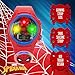 Marvel Spider-Man Kids Flashing LED Watch – Red Digital LCD Display, Light-Up Dial & Strap Icon, Interactive RGB Feature, Adjustable Strap, Durable, Collectible Tin – Fits Wrists 5.5” to 8”