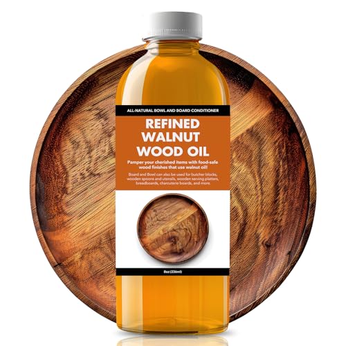 Comparison: Best Finish For Wooden Bowls 4 High-Performance Walnut Wood Oil Bowl Conditioner - Walnut Oil for Wood - Cleans, Shines, and Protects - Fine Wooden Bowl and Cutting Board Oil - Maintains Neglected Wood - 8 oz