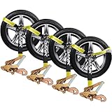 Digank Car Tie Down with Snap Hooks- 4 Pack 2