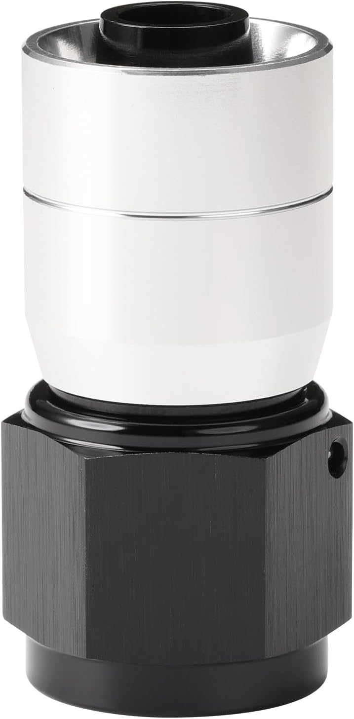 16AN Crimp Hose End Fitting Swivel 90 Degree Elbow Aluminum Black