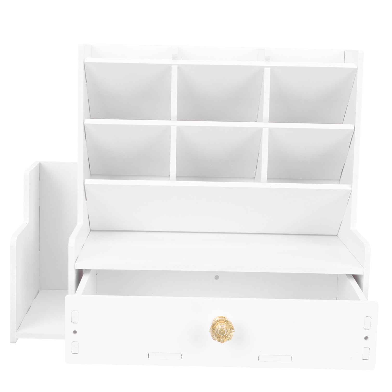 Homoyoyo Pot à Crayon Bureau Multi-compartiments Porte-stylos Pratique et Organisateur de Table Boîte de Rangement pour Stylos et Petits Objets