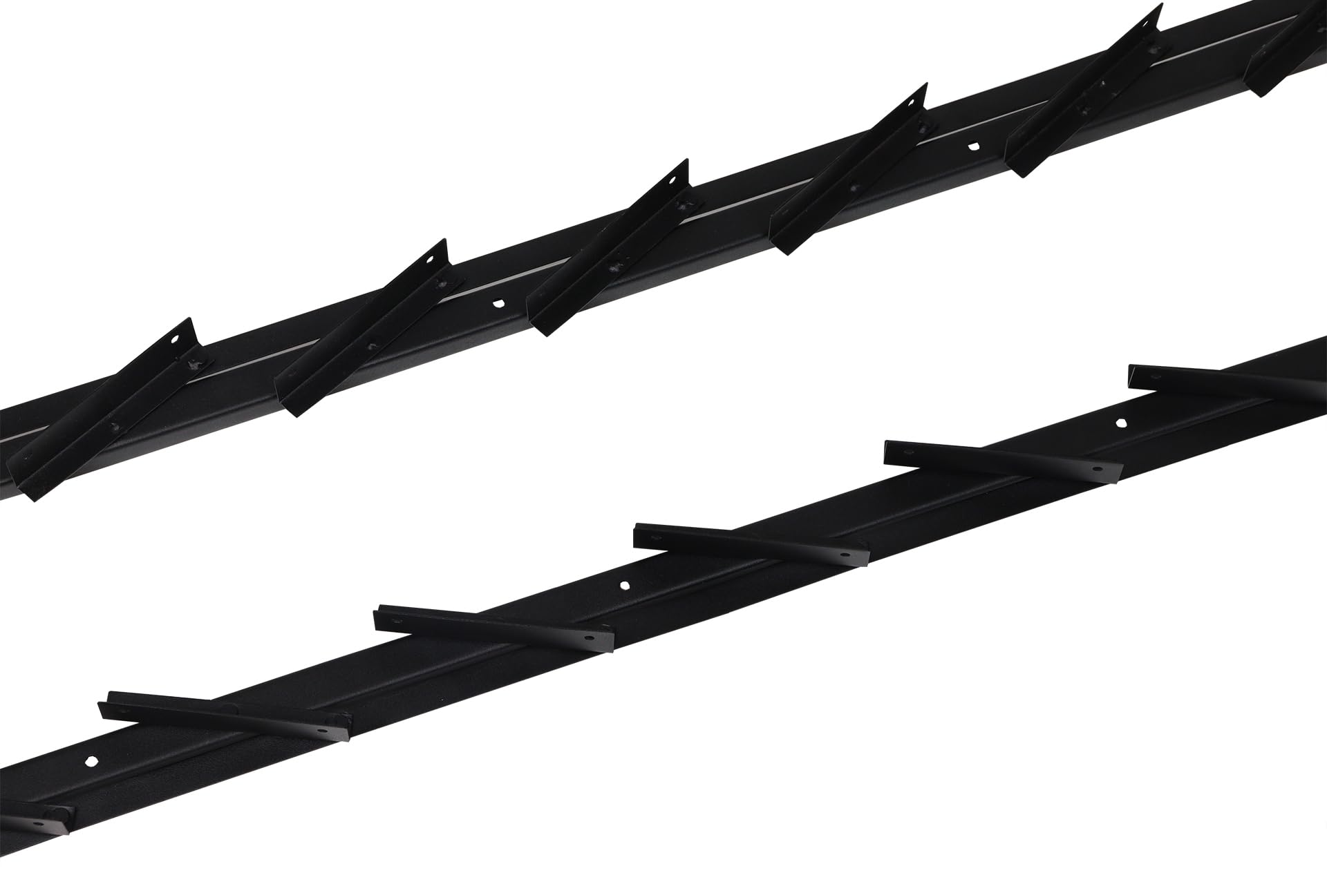 Flex Fence en color negro Lamas Giratorias para Jardín Acero Inoxidable 220 cm - 2 unidades