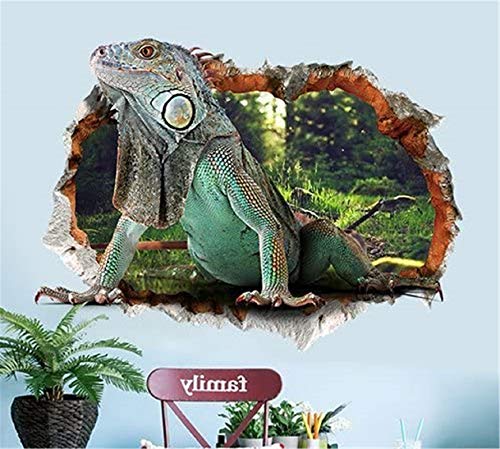 Tifalex Diy 3D Lizard Wall Sticker Removable Mural Art Reptile Wall Decal #TOP1