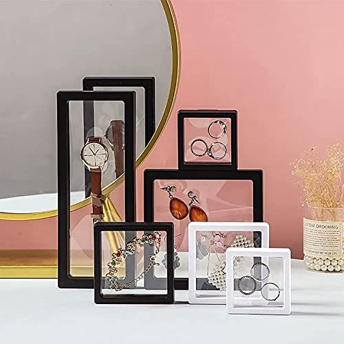 Cadre d'affichage flottant 3D - Boîte de rangement pour bijoux, bagues, colliers, bracelets et boucles d'oreilles Cover