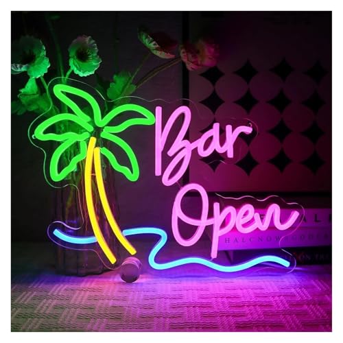 Panneau néon ouvert à LED pour bar et décoration murale de club