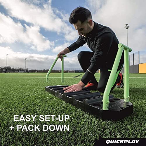QUICKPLAY Replay Station Football Rebound Board - Portable Dual Surface Rebounder with Adjustable Angle - Football Training Equipment for Control and Passing, Shooting Practice – 95x25cm - 2