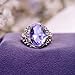 Elegant Purple Amethyst Oval Gemstone Ring for Women – Handmade 925 Sterling Silver 12x16 Statement Ring, Boho Chic Jewelry, Anniversary, Birthday & Wedding Gift