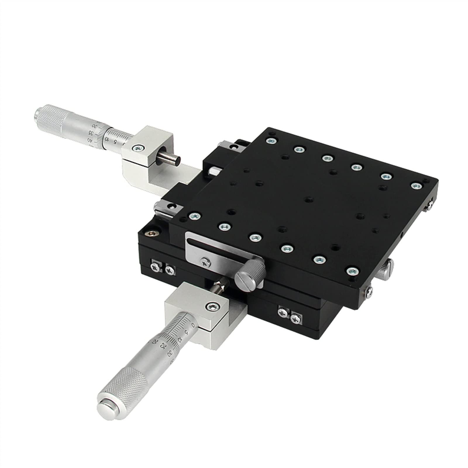 YFBCMXSKG Roller Table XY Axis Micrometer Sliding Stage Platform Manual Displacement Sliding Table Guide Rail(70 x 70,Left)