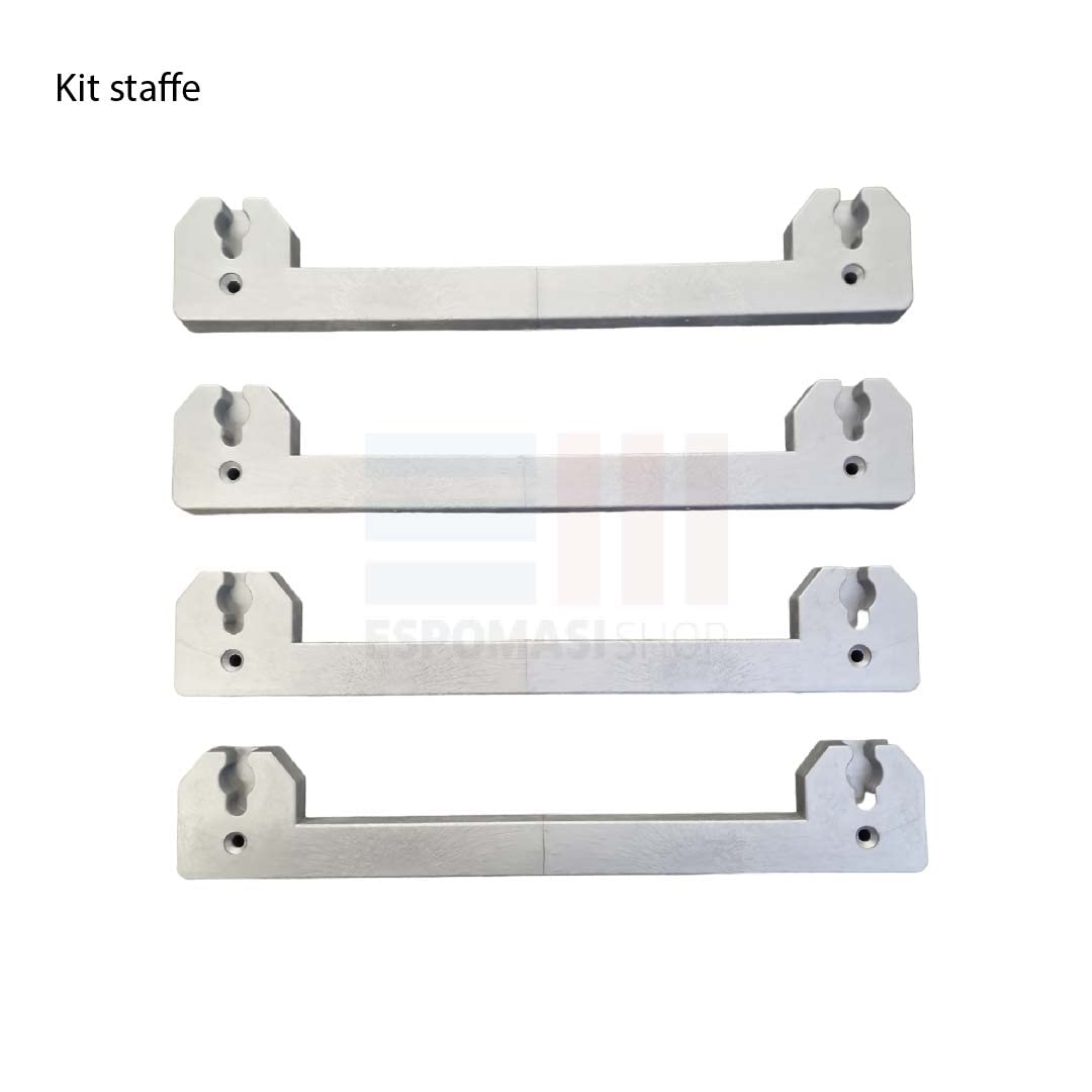 ESPOMASISHOP Scolapiatti In ACCIAIO INOX Da Incasso Con Vaschetta Raccogligocce MADE IN ITALY COMPLETO DI KIT STAFFE PER IL MONTAGGIO (SCOLAPIATTI + KIT 86 cm Montaggio 83 A 90 CM)
