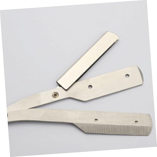 Miniatura 3 de Beavorty s Maquinilla de afeitar para hombres, afeitadora de barba de acero inoxidable, maquinilla de afeitar manual para hombres Edge Major Silver